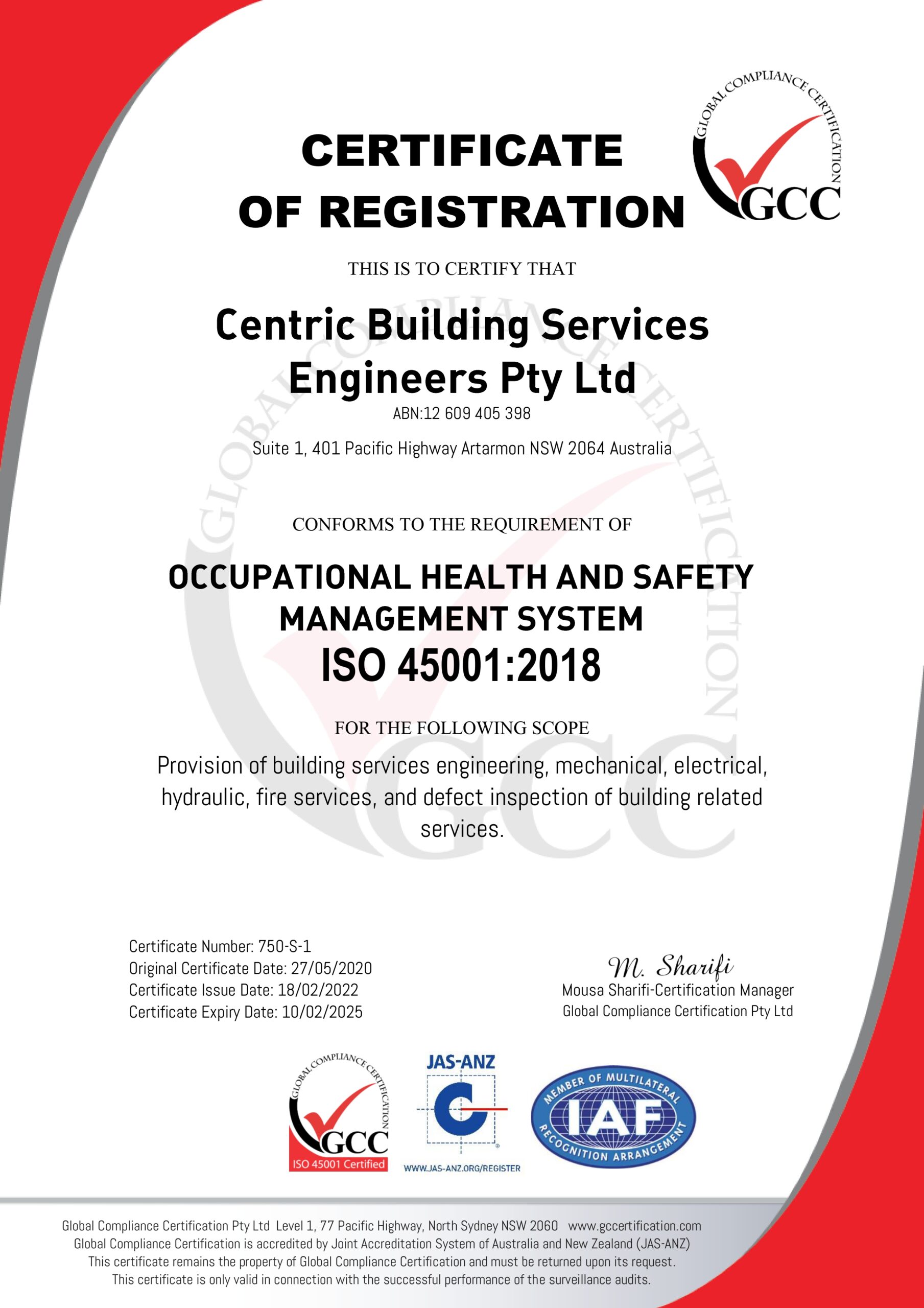 GCC Certificate ISO 45001 - 750-S-1 - Centric Building_page-0001