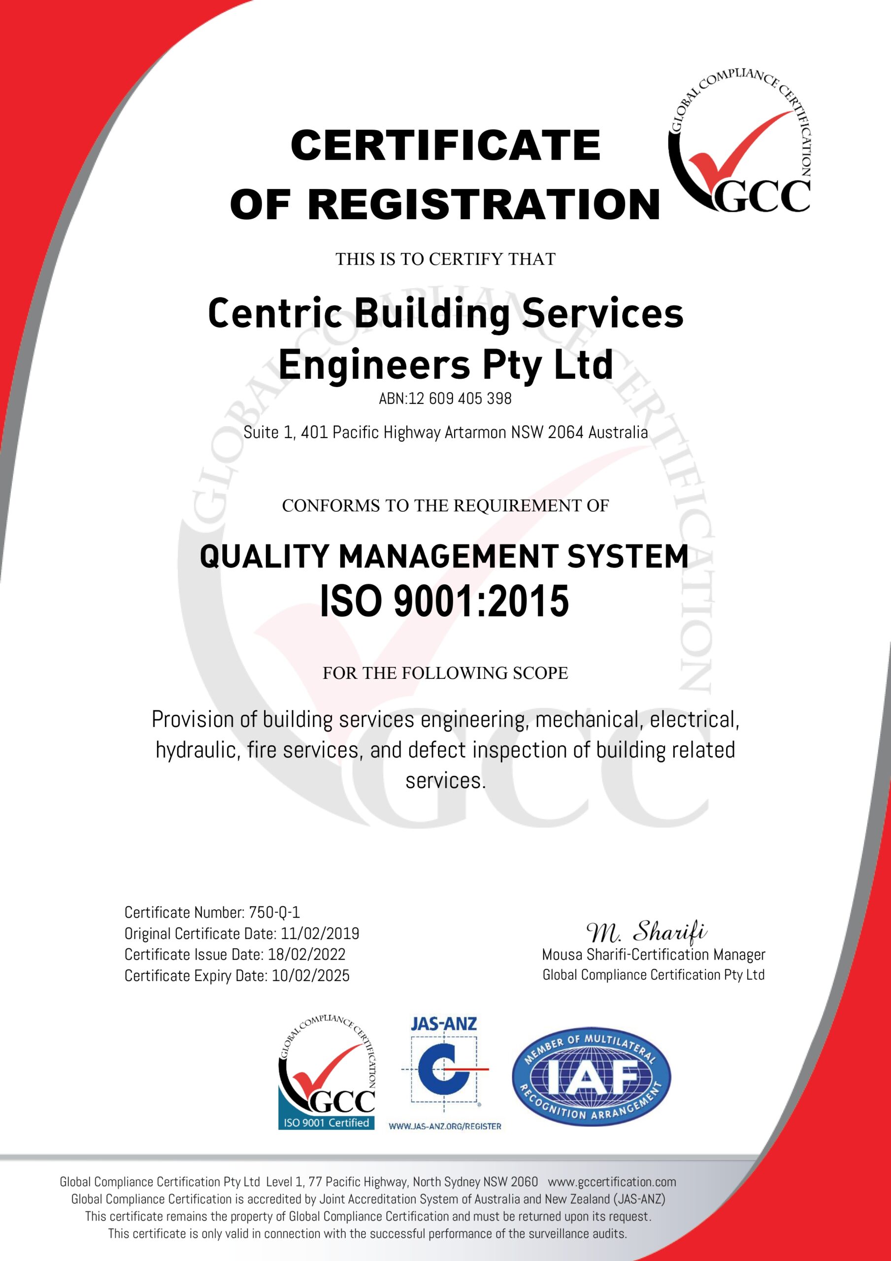 GCC Certificate ISO 9001 - 750-Q-1 - Centric Building_page-0001